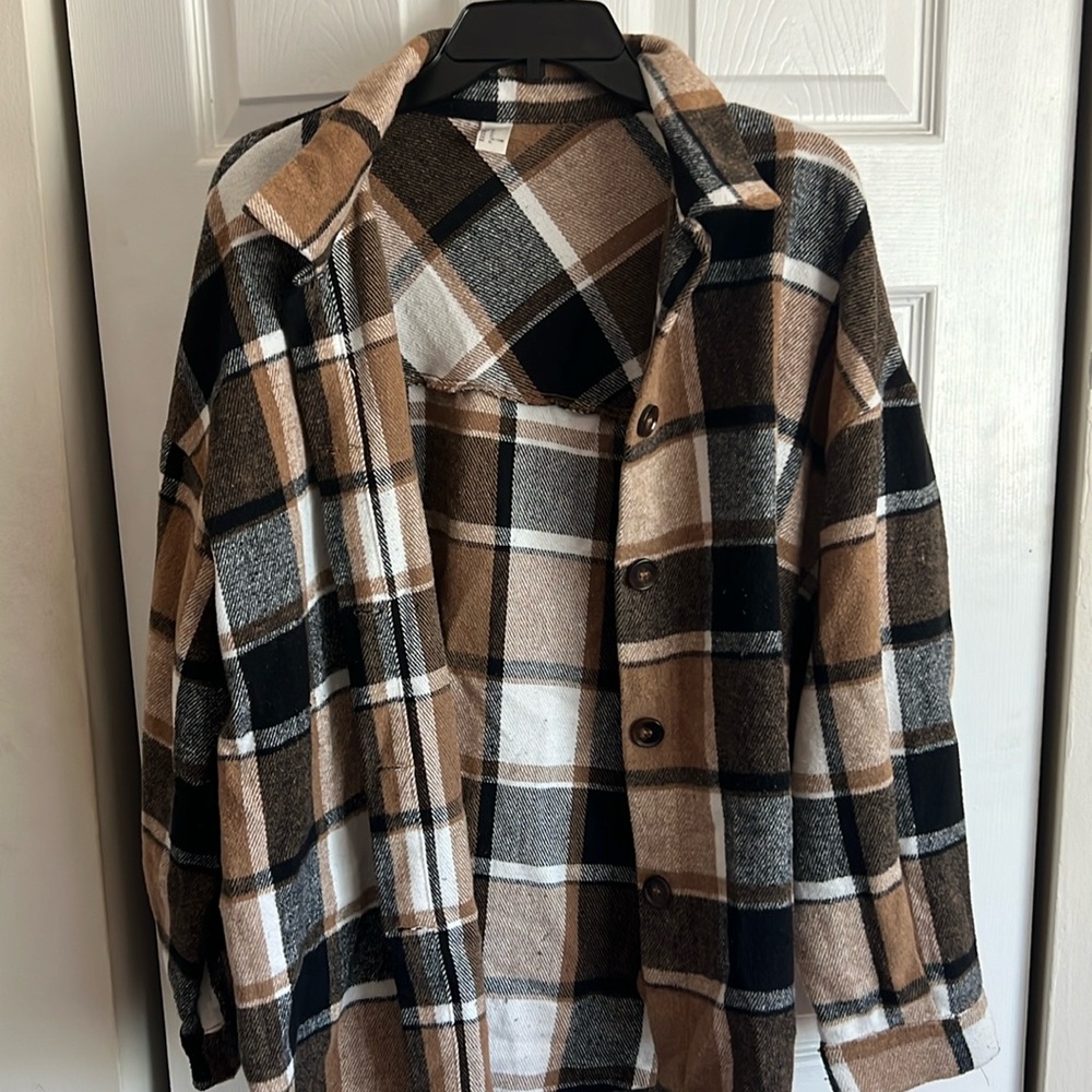 Brown flannel